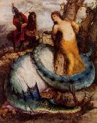 Arnold Bocklin Angelika, von einem Drachen bewacht oder Angelica und Ruggiero oil on canvas